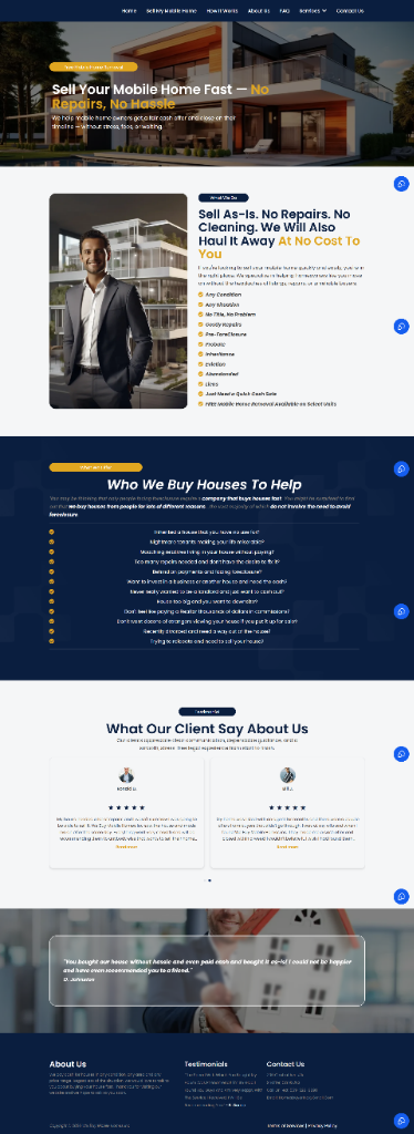 Orlando Mobile Home Cash Buying Website