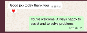Client Testimonial Chat 3