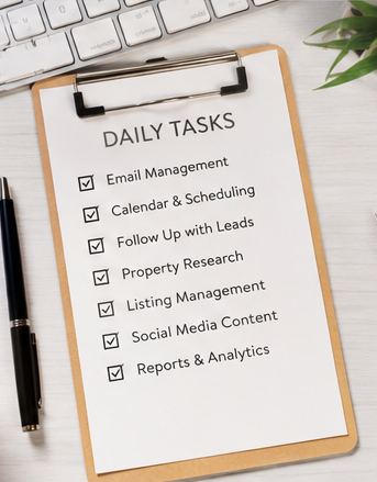 Clipboard with checklist